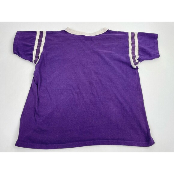 Vintage 70s Sigma Sigma Sigma Sorority Single Stitch Shirt Men’s Medium Purple - Picture 5 of 11